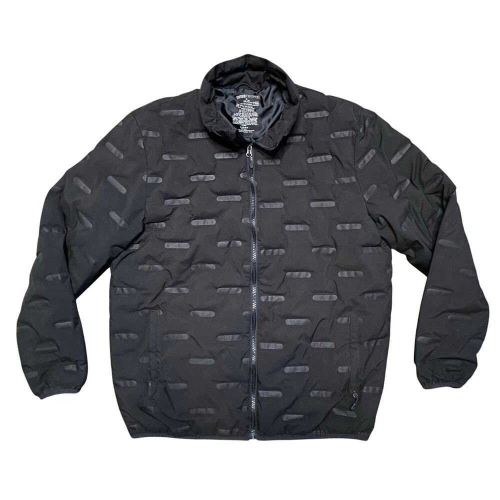 Swisstech Puffer Jacket Black Packable